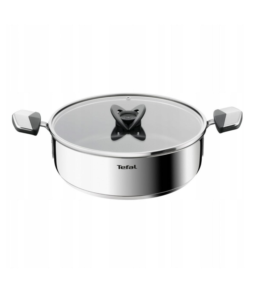 Tefal Emotion Σωτέζα από Ανοξείδωτο Ατσάλι με Καπάκι με Αντικολλητική Επίστρωση 26cm