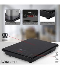 Clatronic EKI 3569 Επιτραπέζια Εστία Επαγωγική Μονή Μαύρη