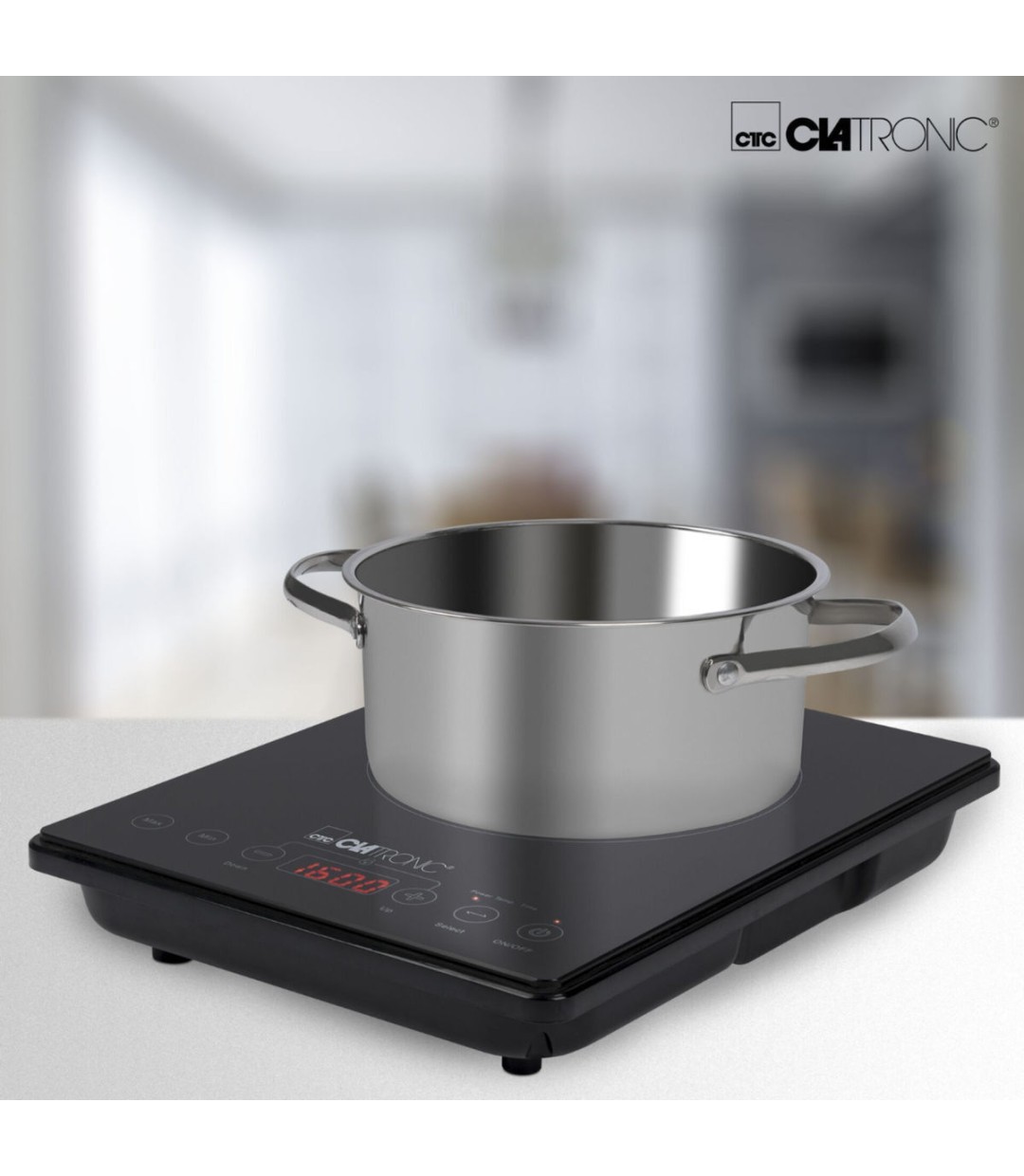 Clatronic EKI 3569 Επιτραπέζια Εστία Επαγωγική Μονή Μαύρη