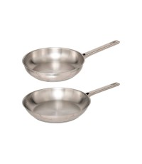 5Five Σετ Τηγάνια από Ανοξείδωτο Ατσάλι με Αντικολλητική Επίστρωση 2τμχ 24cm/28cm