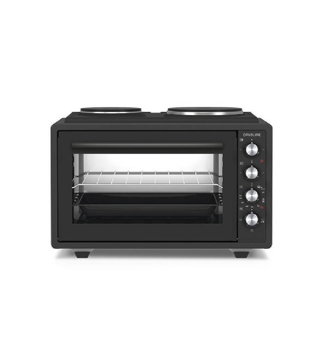  Davoline Urban Chef 3702 Ηλεκτρικό Φουρνάκι 37lt με 2 Εστίες 