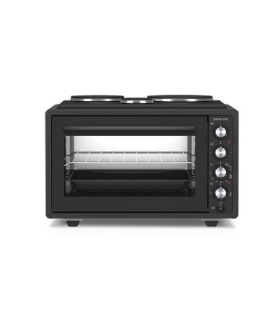  Davoline Urban Chef 3703 Ηλεκτρικό Φουρνάκι 37lt με 3 Εστίες Μαύρο 