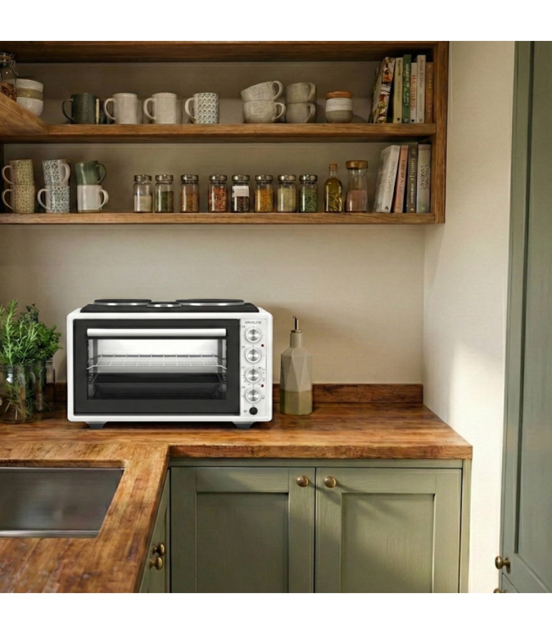  Davoline Urban Chef 3703 Ηλεκτρικό Φουρνάκι 37lt Χωρίς Εστίες 