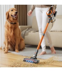 Izzy IZ-4007 Επαναφορτιζόμενη Σκούπα 2 σε 1 Stick & Χειρός 25.9V Πορτοκαλί