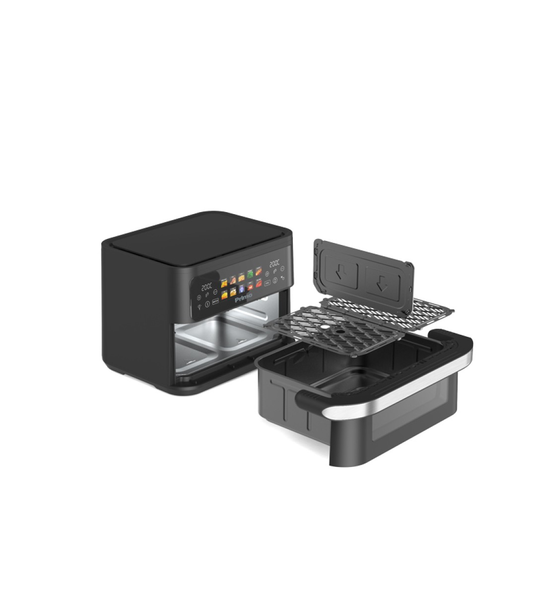 Primo PRAF-40530 Air Fryer με Διπλό Αποσπώμενο Κάδο 11lt Μαύρο