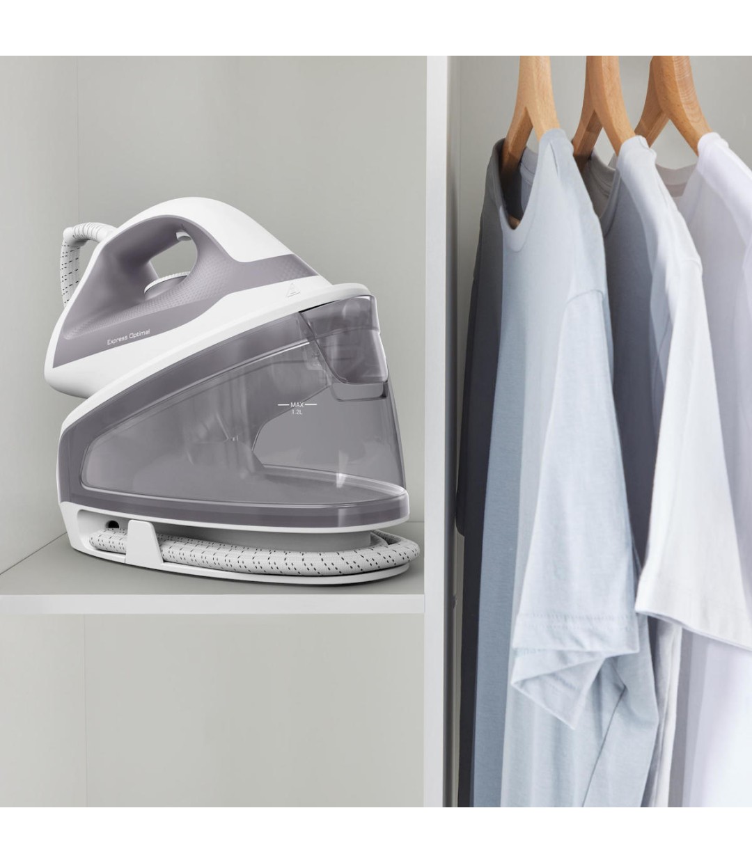 Tefal Express Optimal SV 4111 Σύστημα Σιδερώματος Πίεσης 5.3bar με Δοχείο 1.2lt