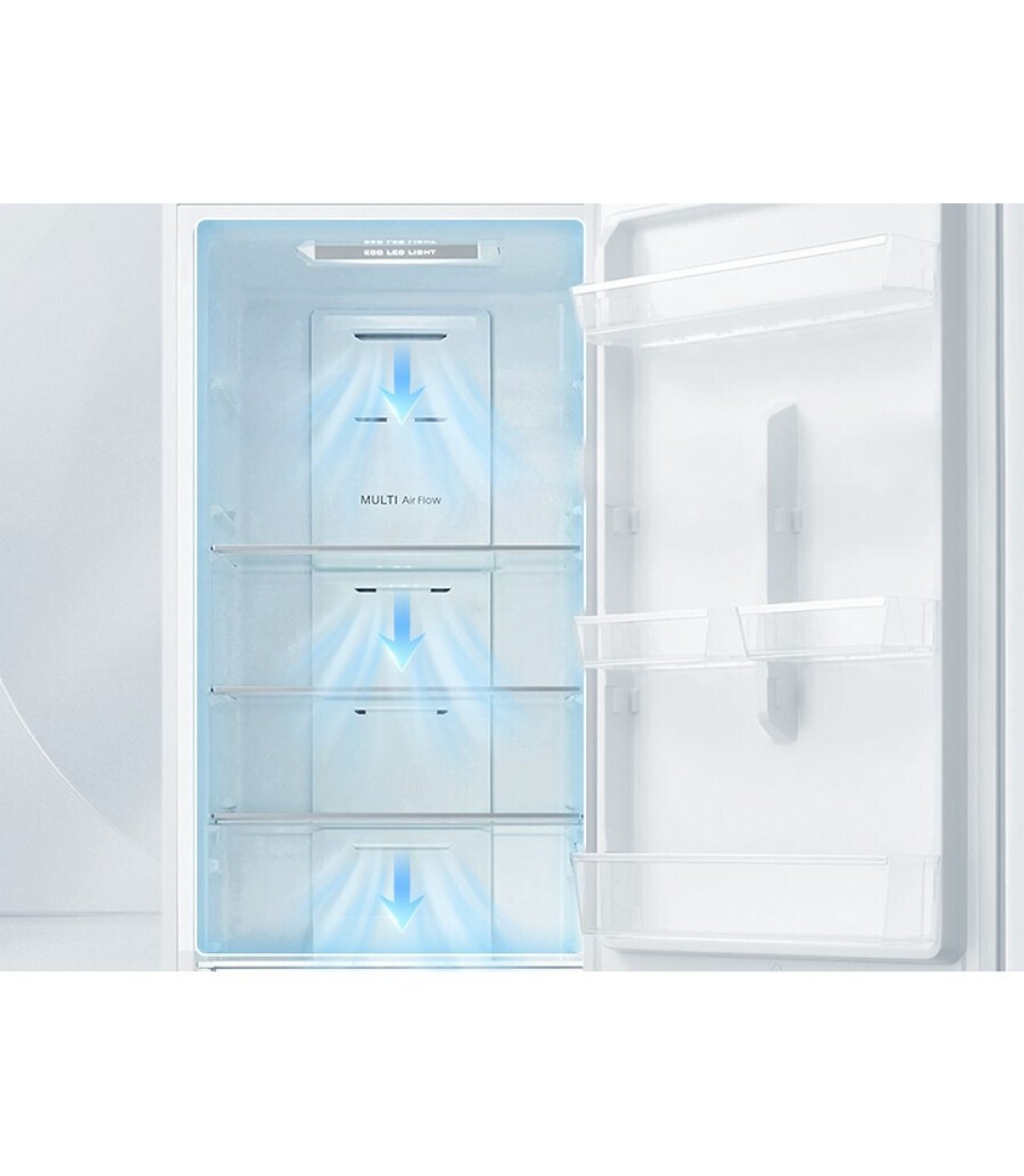  Midea Ψυγείο Δίπορτο 338lt NoFrost Υ172.4xΠ59.5xΒ69.5εκ. Inox MDRT489MTE02E 