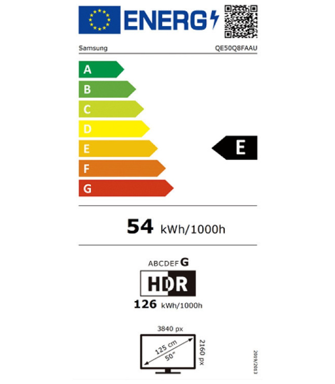 Samsung Smart Τηλεόραση 50" 4K UHD QLED Q8F HDR (2025) QE50Q8FAAUXXH 