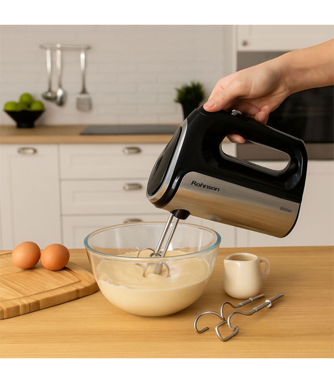 Rohnson Ρ-5518 Μίξερ Χειρός 800W Μαύρο