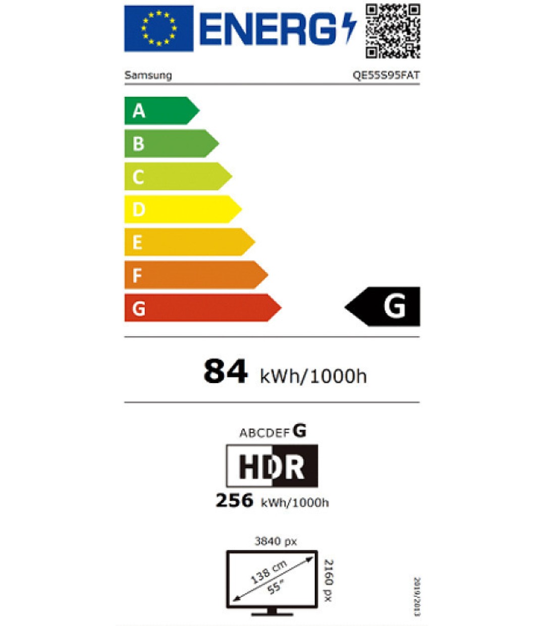 Samsung Smart Τηλεόραση 55" 4K UHD OLED S95F HDR (2025) QE55S95FATXXH 