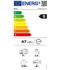 Miele G 5990 SCVI Πλήρως Εντοιχιζόμενο Πλυντήριο Πιάτων με Wi-Fi για 9 Σερβίτσια Π44.8xY80.5εκ.
