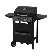  Bormann BBQ6020 Ψησταριά Υγραερίου Μαντεμένιας Σχάρας 48x42εκ. με 2 Εστίες 6kW 