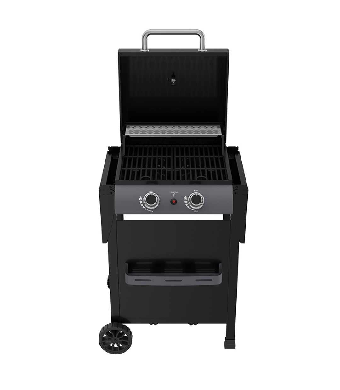  Bormann BBQ6020 Ψησταριά Υγραερίου Μαντεμένιας Σχάρας 48x42εκ. με 2 Εστίες 6kW 