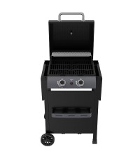  Bormann BBQ6020 Ψησταριά Υγραερίου Μαντεμένιας Σχάρας 48x42εκ. με 2 Εστίες 6kW 