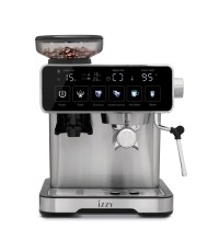  Izzy Iz-6026 Αυτόματη Μηχανή Espresso 1500W Πίεσης 20bar με Μύλο Άλεσης Καφέ 