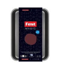 Fest Magic Ταψί Ορθογώνιο Αλουμινίου με Αντικολλητική Επίστρωση 36x28cm