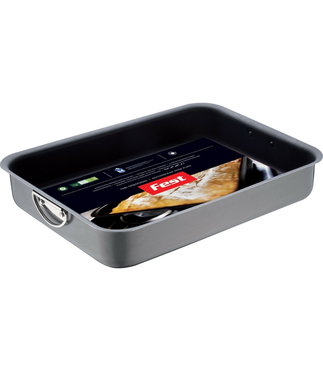  Fest Magic Ταψί Ορθογώνιο Αλουμινίου με Αντικολλητική Επίστρωση 40x30cm 