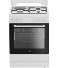  Beko Κουζίνα 65lt με Εστίες Φυσικού Αερίου & Ρεύματος Π60εκ. Λευκή 