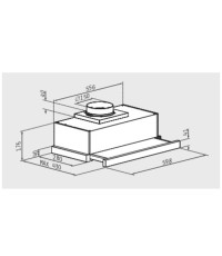 Pyramis PTC63413IX Συρόμενος Απορροφητήρας 60cm Γκρι με Wi-Fi