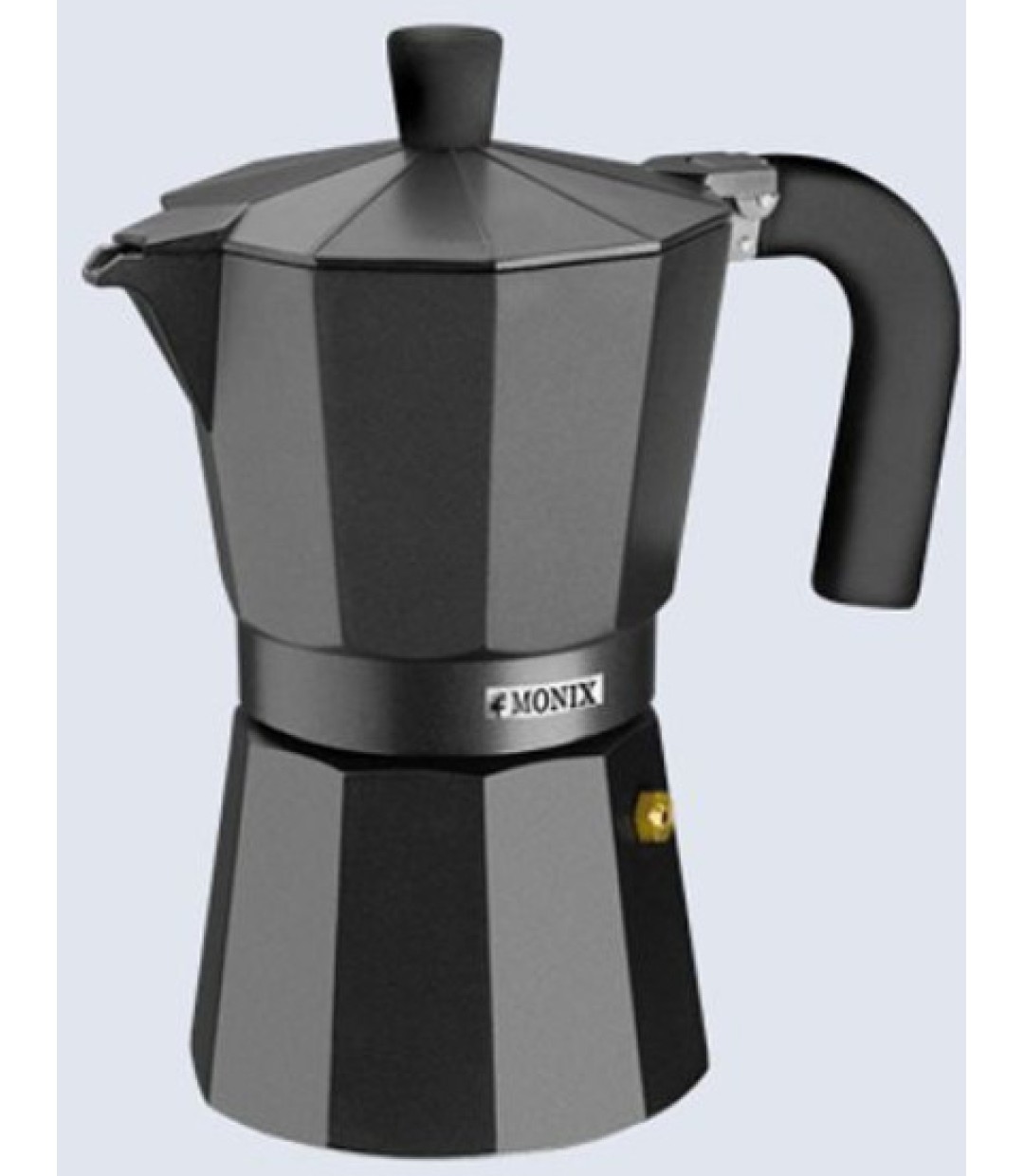  Monix Vitro Μπρίκι Espresso 3cups Μαύρο M640003