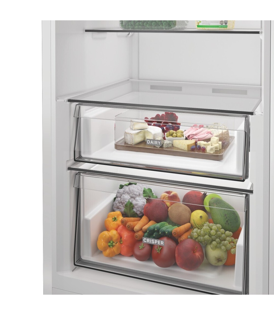Whirlpool Εντοιχιζόμενο Ψυγείο Συντήρησης 365lt NoFrost Υ186.5xΠ59.7xΒ70.9εκ. Inox WHMLF 6442 XP4E 