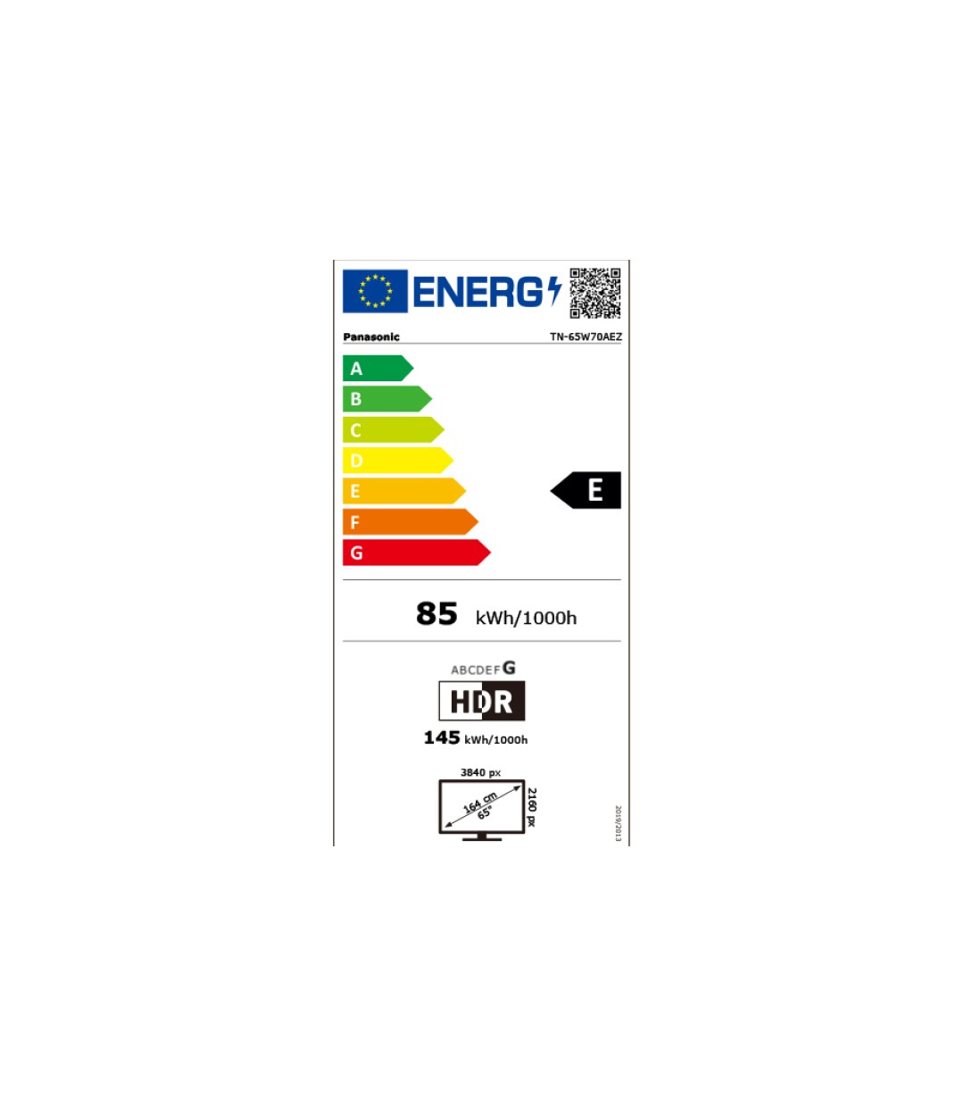 Panasonic Smart Τηλεόραση 65" 4K UHD LED TN-65W70AEZ HDR (2024)