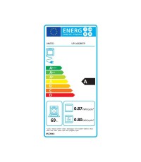  United UFV-68289 Κουζίνα 69lt με Κεραμικές Εστίες Π60εκ. Inox 
