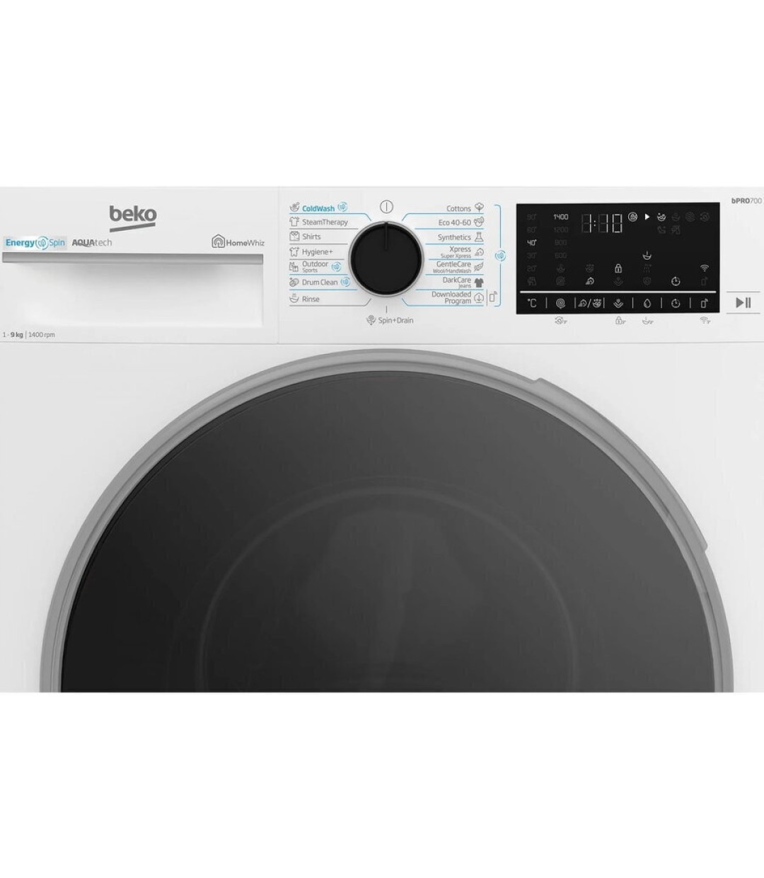 Beko Πλυντήριο Ρούχων 9kg 1400 Στροφών ProSmart Inverter Motor B7WFU69418WBES