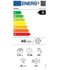 Morris Πλυντήριο Ρούχων Άνω Φόρτωσης 7kg με Τεχνολογία Ατμού 1200 Στροφών WTL-70124