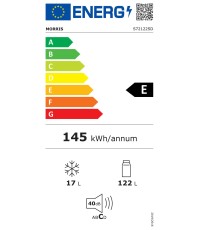Morris Μονόπορτο Ψυγείο 139lt Υ83.8xΠ54xΒ59.5εκ. Inox S72122SD