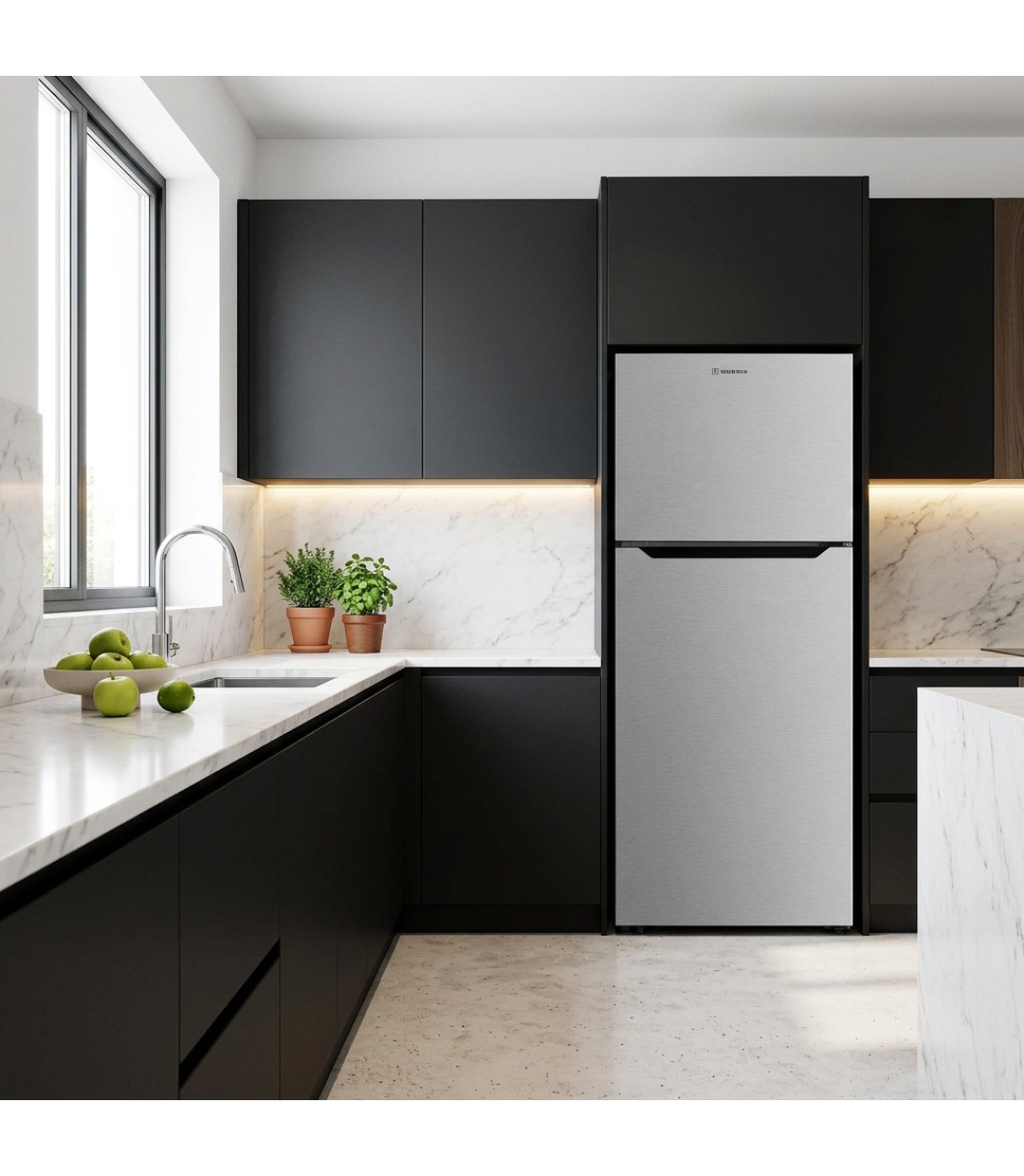  Morris Ψυγείο Δίπορτο 413lt Total NoFrost Υ172.3xΠ70xΒ70εκ. Inox T72413ETN 
