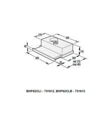 Gorenje BHP62CLI Συρόμενος Απορροφητήρας 60cm Μπεζ 