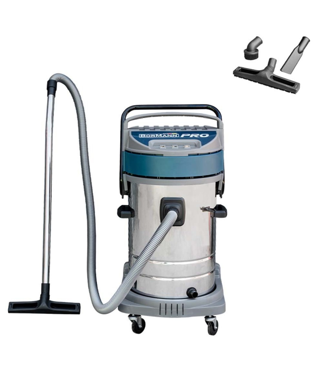 Bormann Pro BVC7510 Σκούπα Υγρών / Στερεών 3000W με Πλαστικό Κάδο 80lt