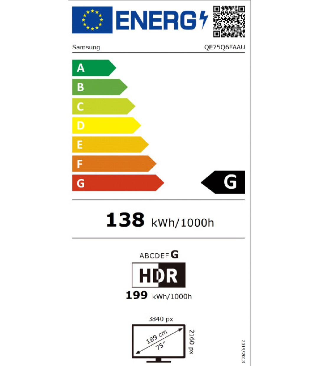 Samsung Smart Τηλεόραση 75" 4K UHD QLED Q6F HDR (2025) QE75Q6FAAUXXH