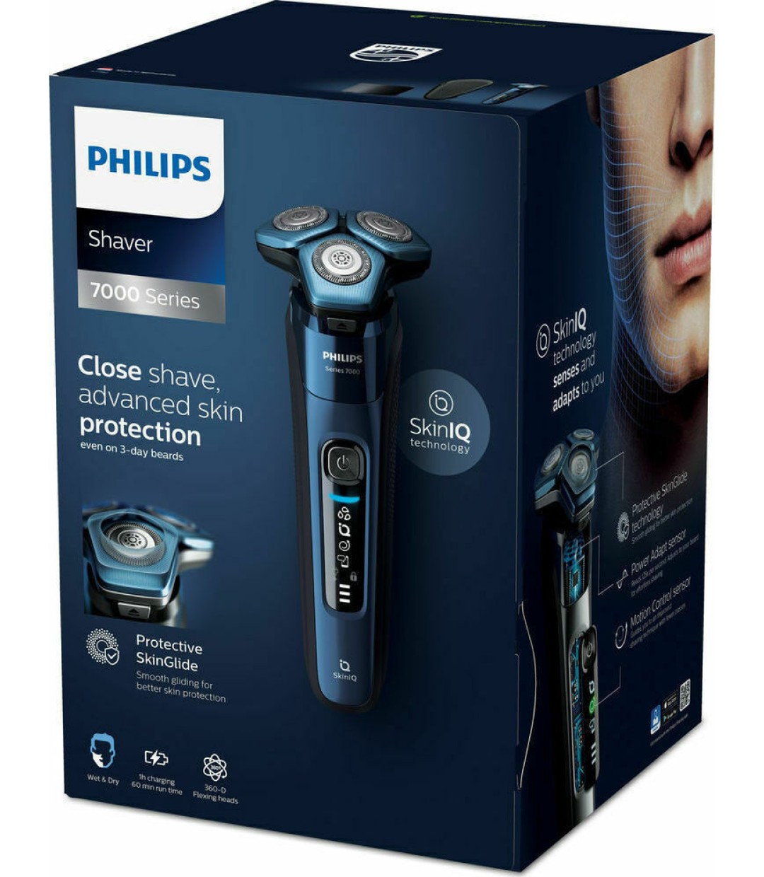 Philips Series 7000 S7882/55 Περιστρεφόμενη Ξυριστική Μηχανή Προσώπου Επαναφορτιζόμενη