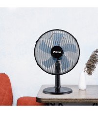Primo PRTF-80508 Επιτραπέζιος Ανεμιστήρας 45W Διαμέτρου 30cm Μαύρος 