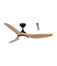  Primo PRCF-80722 Ανεμιστήρας Οροφής 132.08cm με Φως και Τηλεχειριστήριο Καφέ 