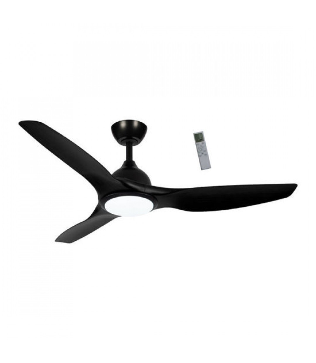 Primo PRCF-80724 Ανεμιστήρας Οροφής 132cm 35W με Φως & Τηλεχειριστήριο Μαύρος