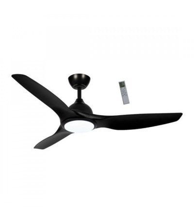 Primo PRCF-80724 Ανεμιστήρας Οροφής 132cm 35W με Φως & Τηλεχειριστήριο Μαύρος