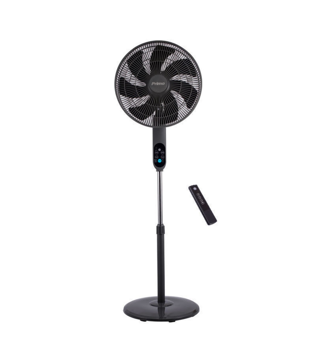 Primo PRSF-80735 Ανεμιστήρας Ορθοστάτης 70W Διαμέτρου 40cm με Τηλεχειριστήριο Γκρι 
