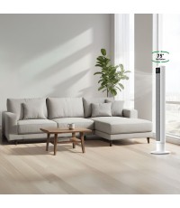 Rohnson Ανεμιστήρας Πύργος 60W με Τηλεχειριστήριο Λευκός Κωδικός: R-8112 