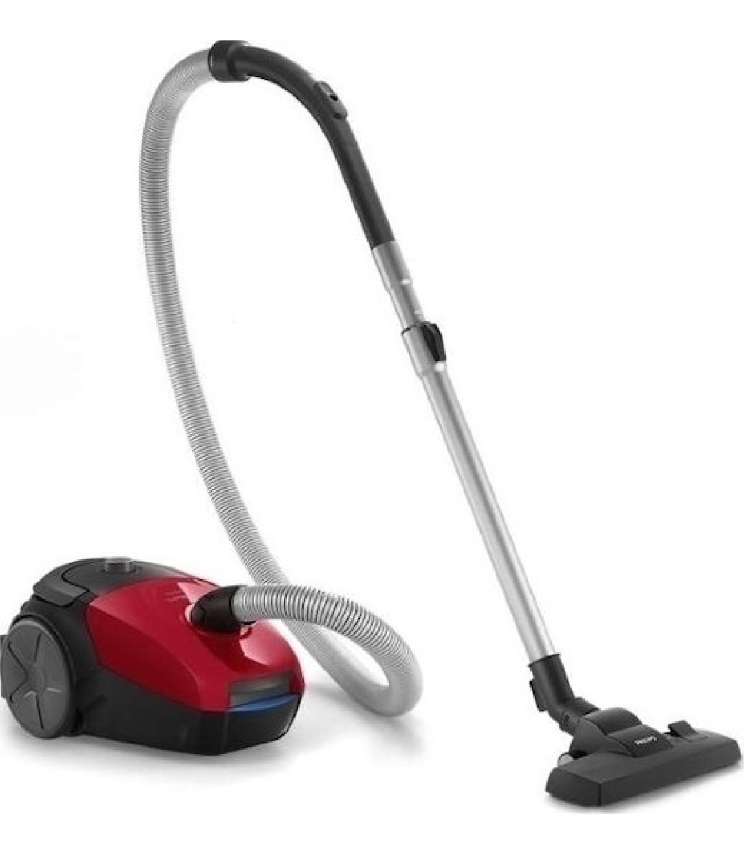  Philips PowerGo HD 8243/ 09 Ηλεκτρική Σκούπα 900W με Σακούλα 3lt Κόκκινη 