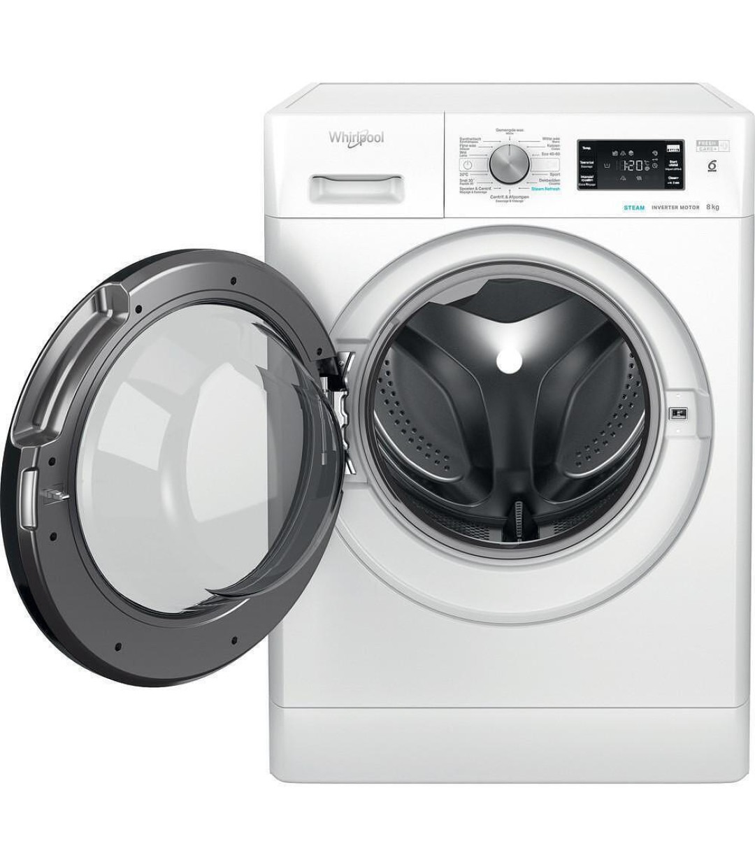Whirlpool Πλυντήριο Ρούχων 8kg με Τεχνολογία Ατμού 1400 Στροφών 6th Sense FFB 8469 BV BE