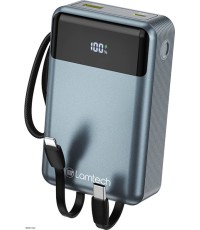 Lamtech LAM980824 Power Bank 20000mAh 65W με Θύρα USB-A & Θύρα USB-C Quick Charge 3.0 & Power Delivery Grey