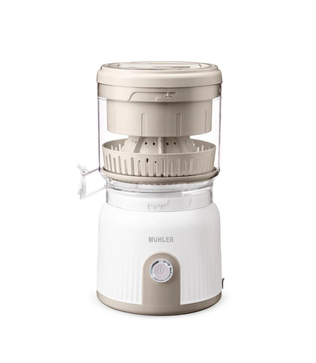 Αποχυμωτής Muhler MJ-9022, 90W, 2 κώνοι, σύστημα αυτόματης στύψης, λευκό