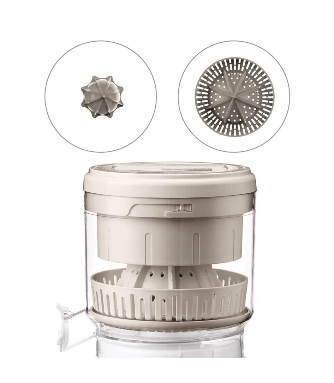 Αποχυμωτής Muhler MJ-9022, 90W, 2 κώνοι, σύστημα αυτόματης στύψης, λευκό