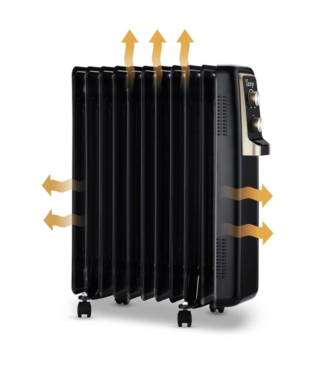 Izzy IZ-9029 Καλοριφέρ Λαδιού με 11 φέτες 2500W