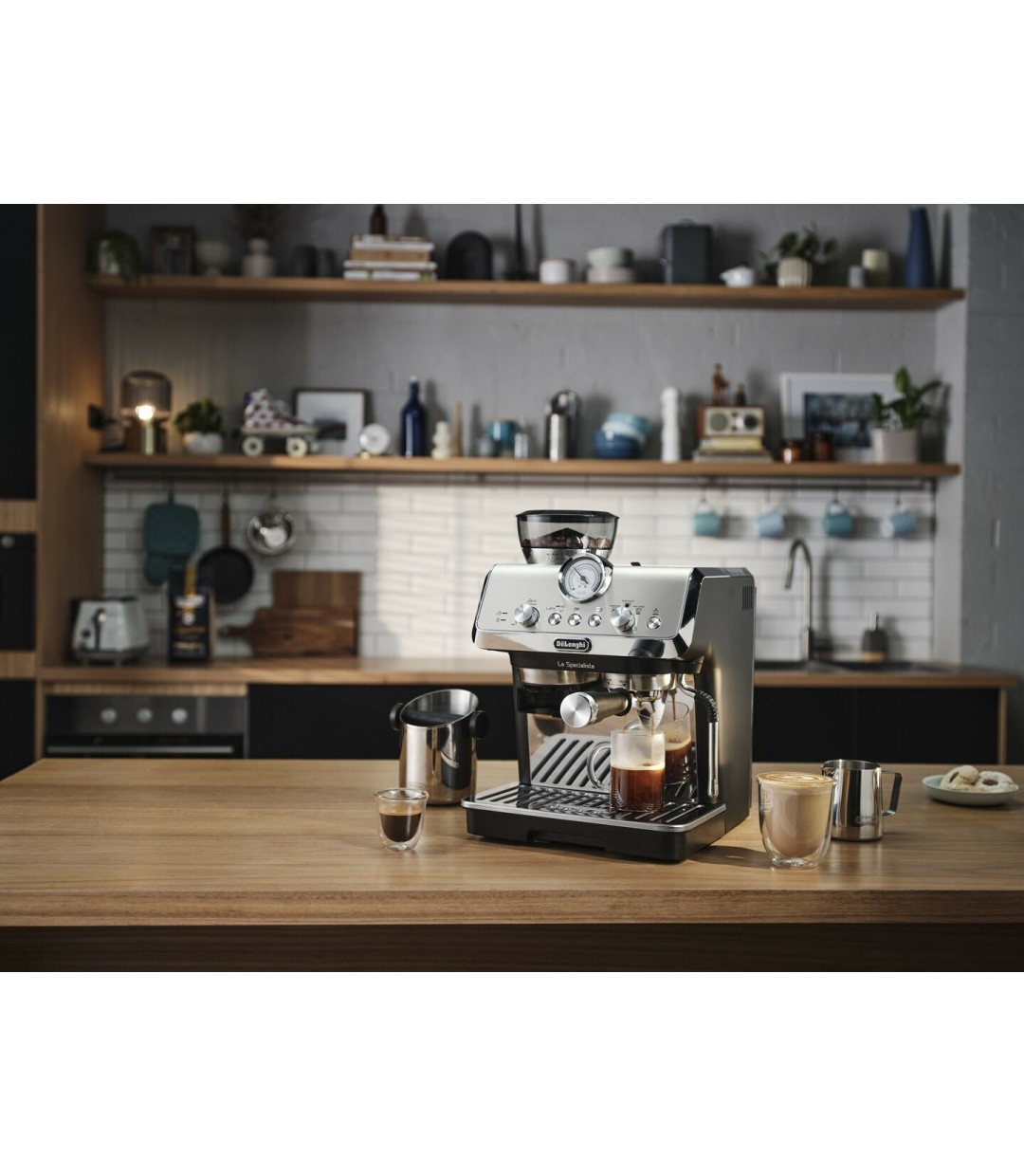 De'Longhi La Specialista Arte Αυτόματη Μηχανή Espresso 1400W Πίεσης 15bar με Μύλο Άλεσης Ασημί EC9155MB