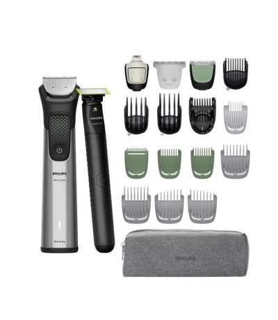 Philips All-in-One 9000 Series Σετ Κουρευτικής Μηχανής Ασημί MG9557/15