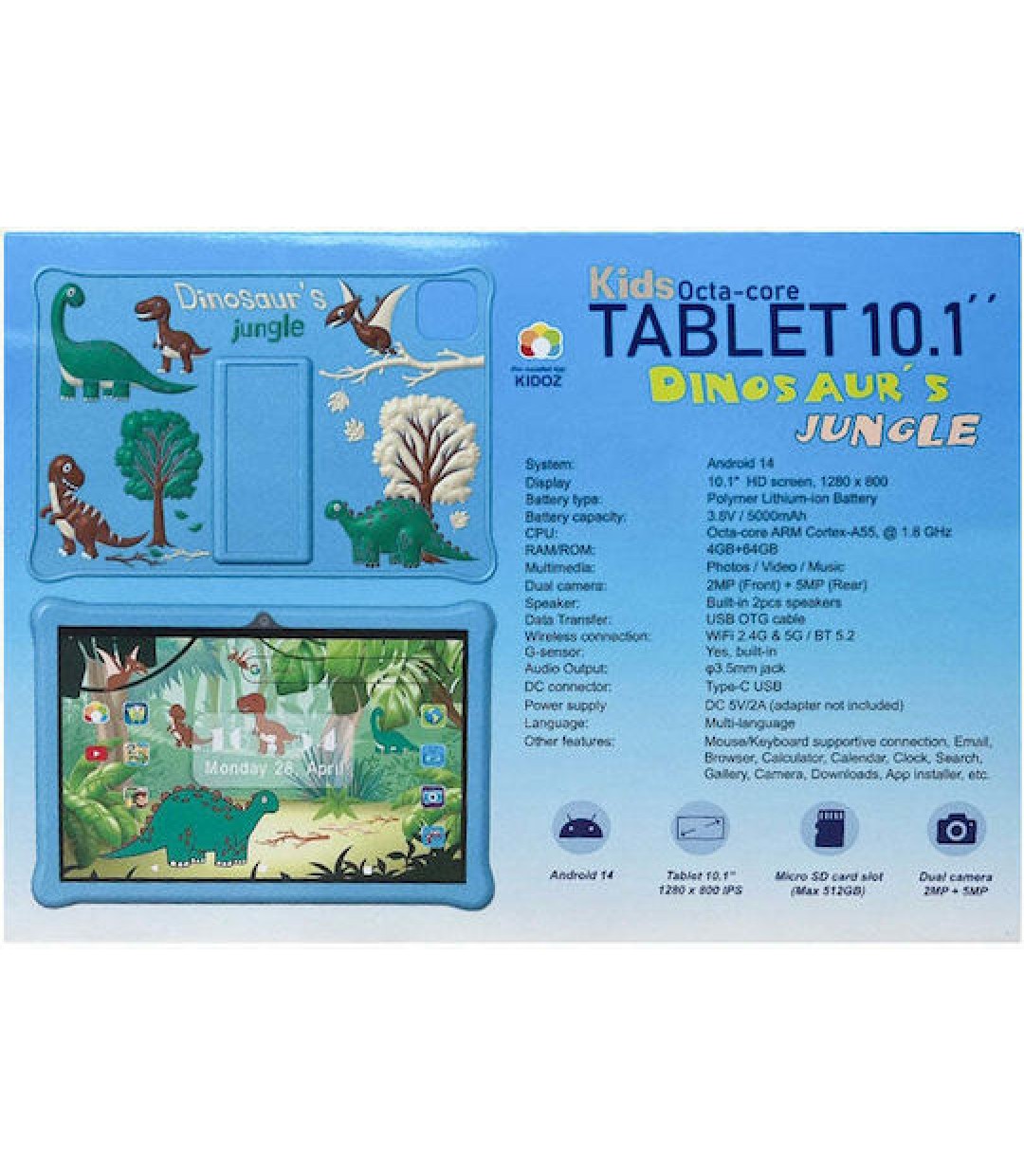 Tablet lamtech lam 980299 octa-core kit 10.1 4/64gb